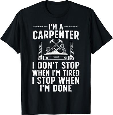 Art Drôle de Charpentier Pour Hommes Femmes Outil de Charpentier Cadeau de Menuiserie T-Shirt Unisexe