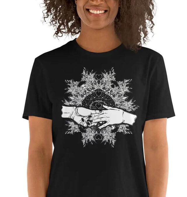 

Готические Влюбленные Родственные Души Готическая Унисекс Футболка с Коротким Рукавом S