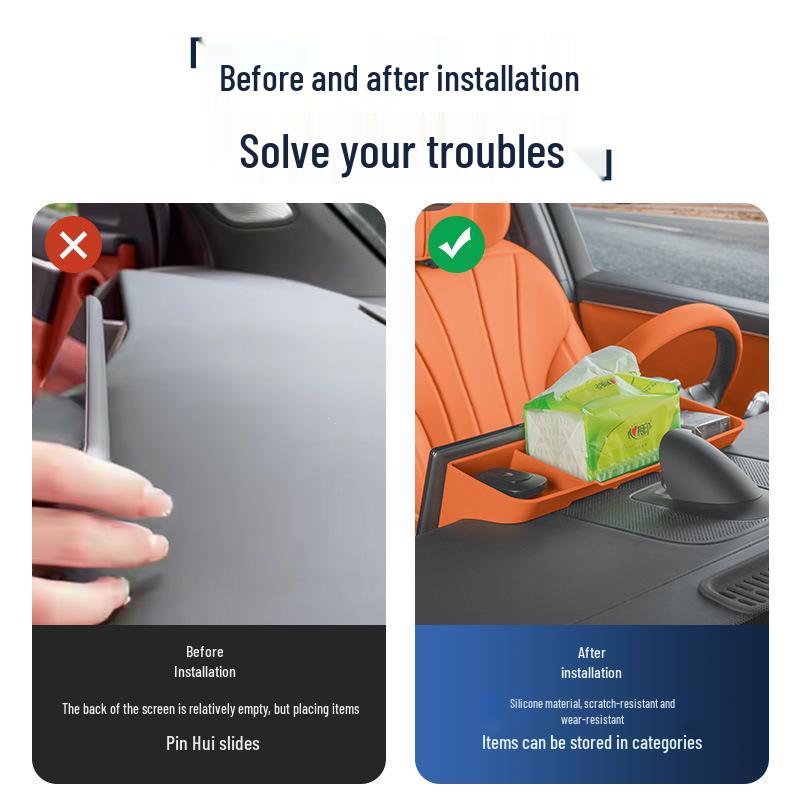 AITO M7 Rear Side & Third Row Window Storage Silicone Pad - Fits 26 Models