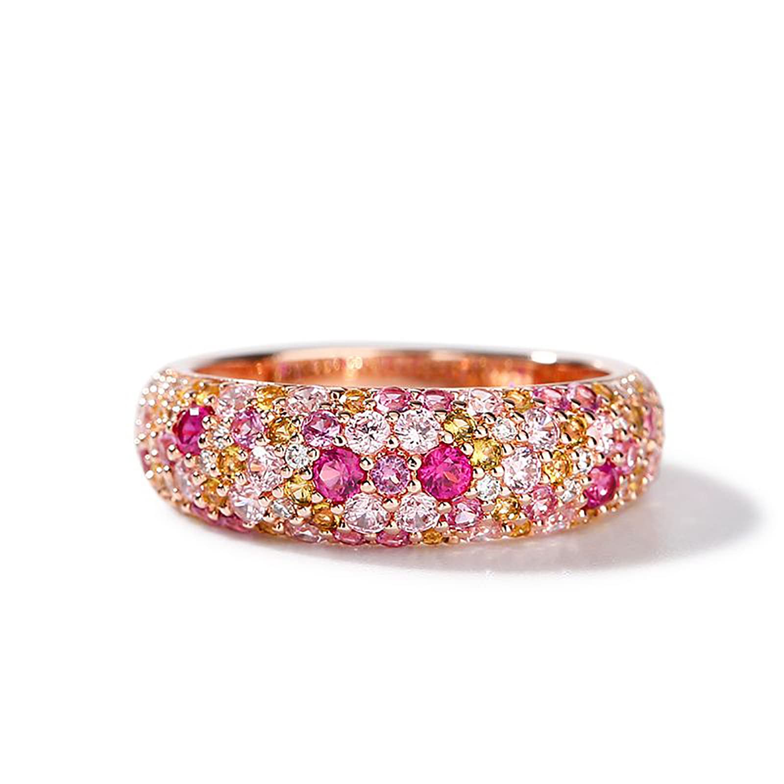 

Ring Diamond Ring Gold Wedding Ring Engagement Ring Rainbow Color 925 Silver [Jeulia] Women s