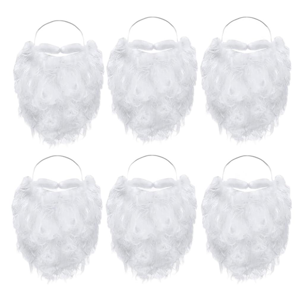 Xmases Hats Santa Beard Mask Face Cover Christmas Santa Clauses Costume Accessory Santa Beard Hat for Performances Cosplay