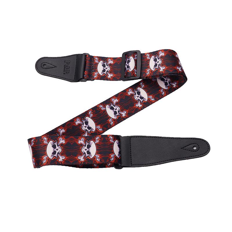 PP Widened PU Leather Guitar Strap - Electric & Classical Folk Style, Personalized Crossbody Design