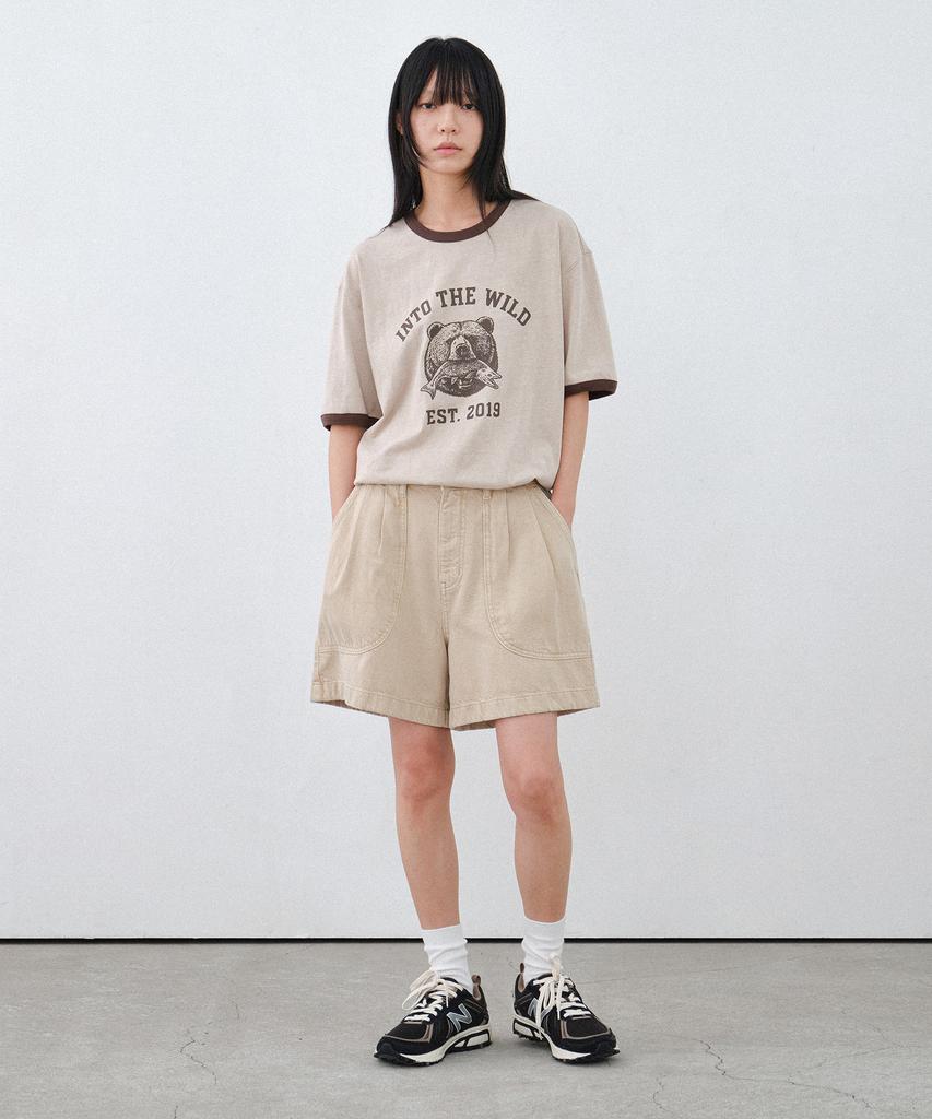 HELEMENT Wild Bearinger Short Sleeve T-Shirt (Beige)