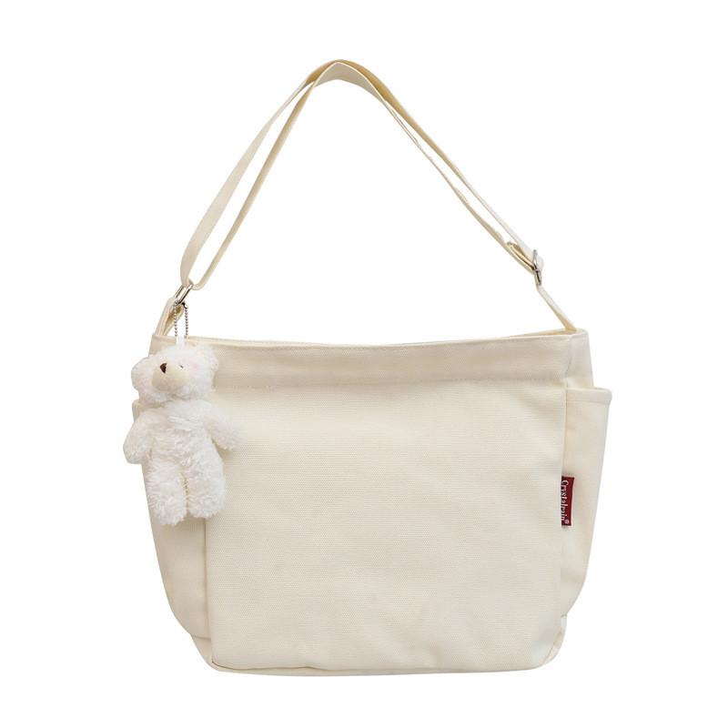 Urban Style Canvas Bag For Women With Zipper Closure And Phone Pocket For Casual Daily Use