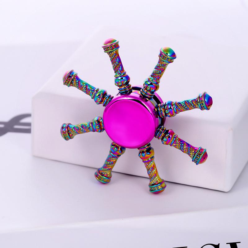 Metallischer Fidget Spinner mit landschaftlichem Motiv: Beliebtes Promi-Straßenmarkt-Dekompressionsspielzeug