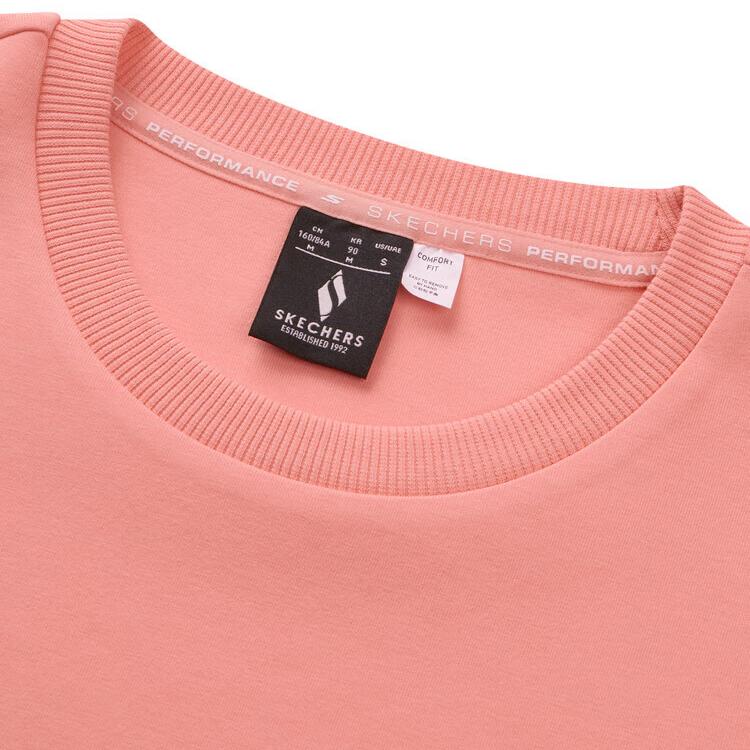 Skechers Comfortable Breathable Soft Fitting Sweatshirt Women tops Candlelight-Peach-Pink P423W132-00C7