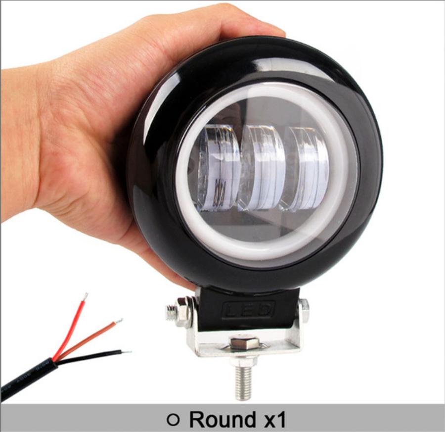 

2Pcs 6D Lens 5 Inch 60W Led Work Light Bar 6000K White Flood Beam For Car 4x4 Offroad Truck Boat UAZ ATV 12V 24V Led Angel Eyes Driving Lights