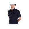 Emporio Armani Solid Color Half Button Eagle Logo Embroidered Cotton Short Sleeve Polo Shirt Men Polo Shirts Navy-Blue 3R1F67-1JCYZ-09K1