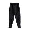 Women Winter Sports Pant Solid Color Elastic Waistband Leisure Versatile Pants Warm Comfortable Trousers