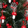 DIY Wedding Holiday Xmas Tree Felt Mushroom Hanging Ornament Christmas Mushroom