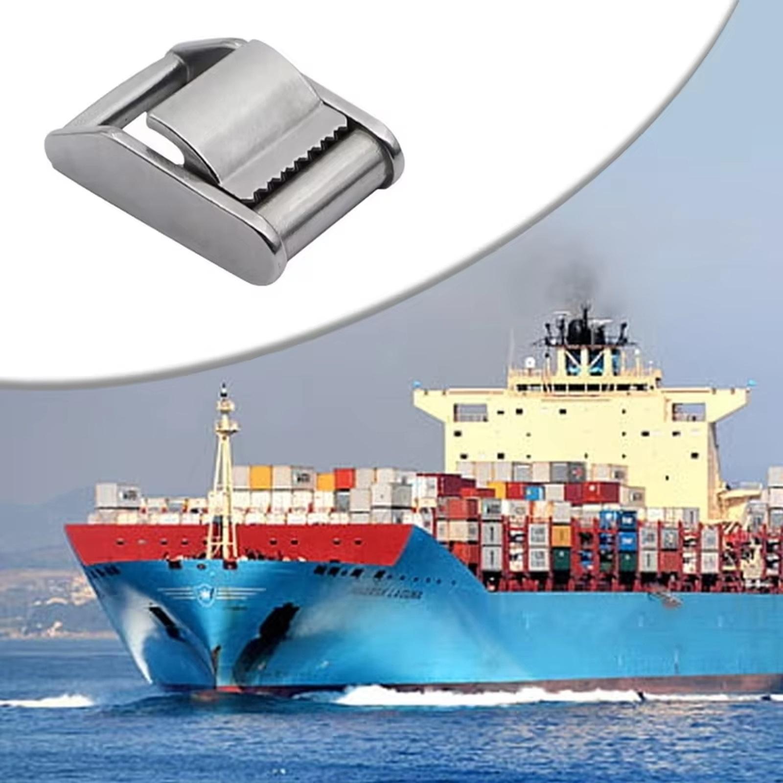 

25/38mm Stainless Steel Cams Buckle for Tie-Down Straps Fixed Tensioner Ratchet Clasp one size срібний