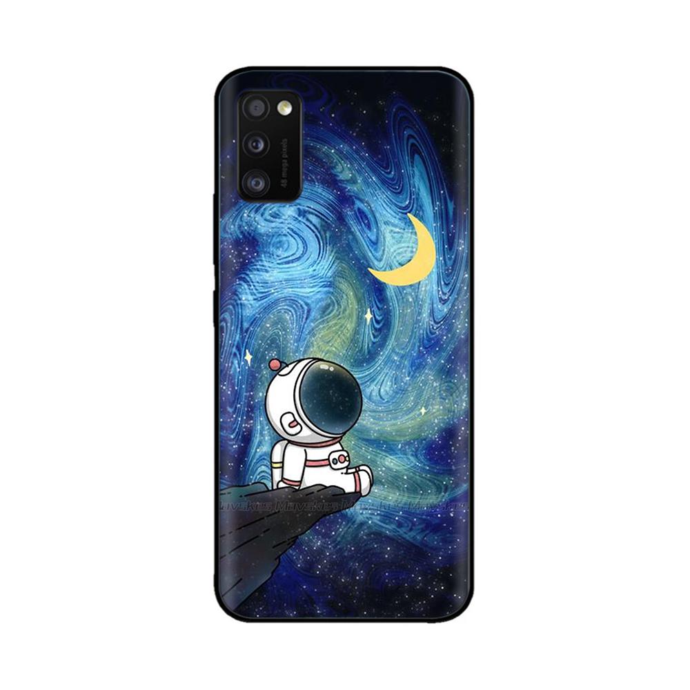 Voor Samsung Galaxy A41 Hoesje A415F Schattig Schattig Zacht Glad Vloeibaar Siliconen Volledige Bescherming Cover Voor Samsung A41 A 41 Siliconen Hoesjes