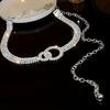 Luxurious and Charming Silvery Synthetic Zirconia Hoop Women's Waist Chain Body Chain for Beach Party