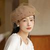 Women's Hat Vintage Beret - New Autumn Winter Collection - Pure Wool Hat - Fashionable Women's Soft Top Mesh Painter Hat