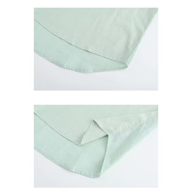 Мужская повседневная рубашка с воротником-стойкой и длинными рукавами из Европы и — фото 9