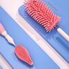 3-piece Silicone Bottle Brush 360° Rotating Baby Nipple Brush Bottle Brush Brush Bottle Cleaning Brush Set