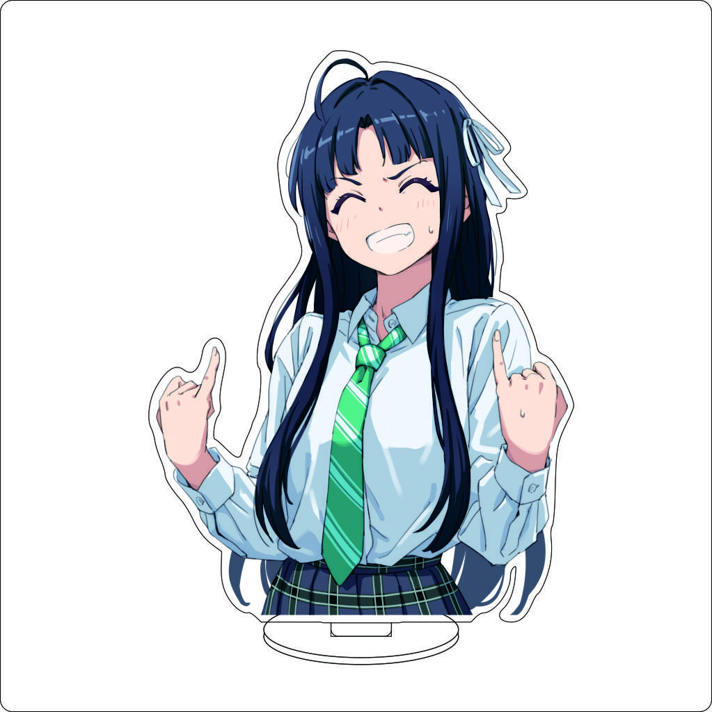 16CM Anime GIRLS BAND CRY Cosplay Acrylic Ornaments SUBARU AWA KAWARAGI MOMOKA ISERI NINA Figure Stand Halloween Christmas Gifts