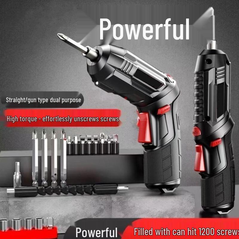 Rechargeable Multifunction Electric Screwdriver and Drill Set