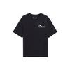 Li Ning Sports Fashion Collection T Shirts Unisex Black Crew Neck Moderate Straight Fit AHSSA57-2