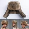 Soft Faux Rabbit Fur Hat Winter Warm Winter Russian Fur Hat New Ear Flap Hat