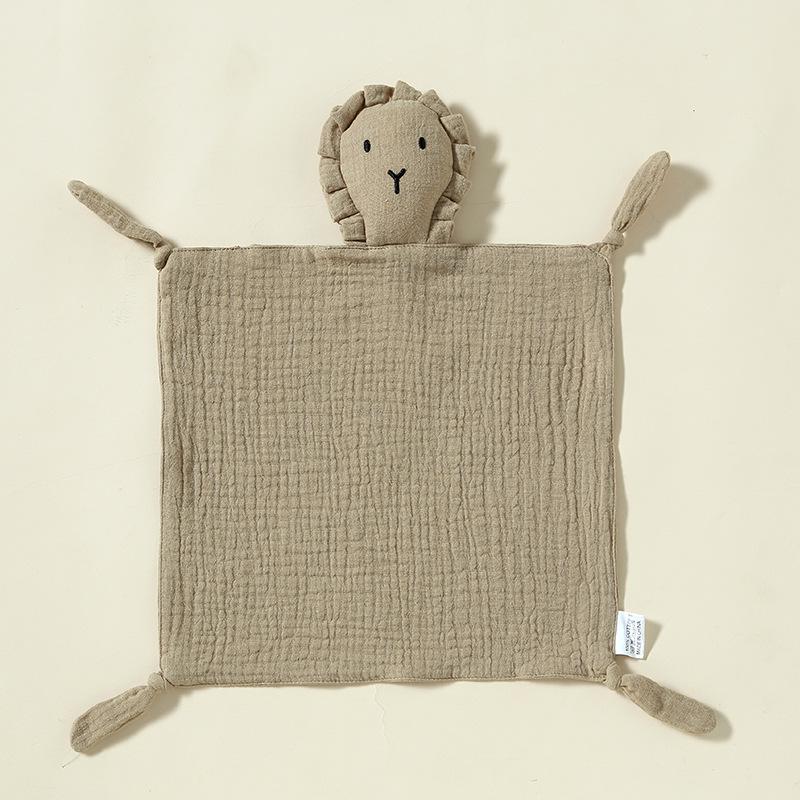 Pure Cotton Baby Comfort Toy: Rabbit Sleep Companion Crinkle Handkerchief