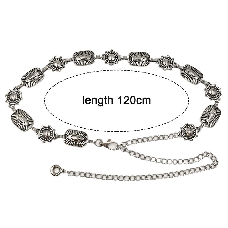 Vintage Carving Flower Waist Belt Dress Decoration Waistband For Women Girls High Quality Adjustable Punk Waist Chain Gifts