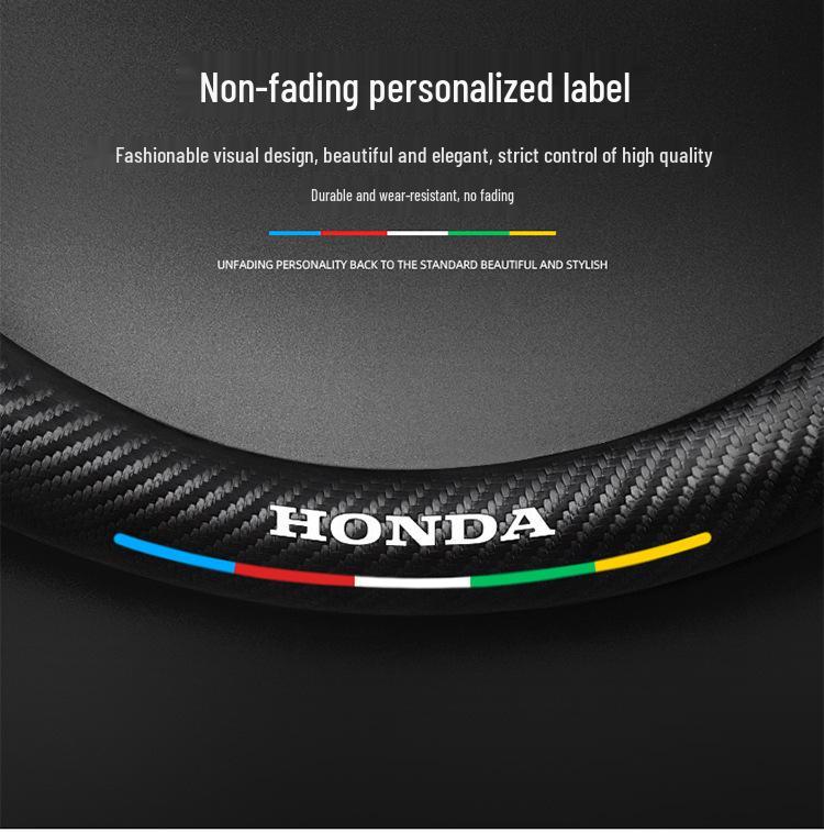 Honda Inspire Steering Wheel Cover 2019-2022: Suede, Genuine Leather, Carbon Fiber, All-Season