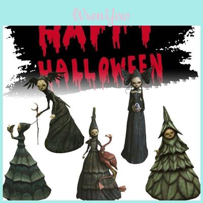 Enchanting Resin Witch Garden Figurine For Halloween Home Decor And Gift Giving