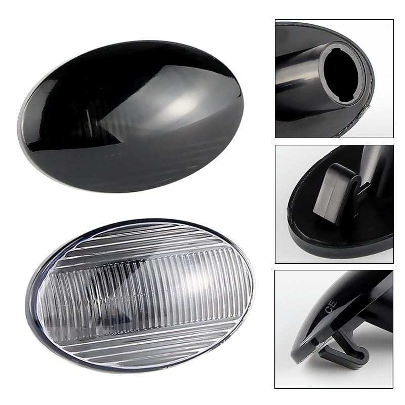 2PC For Opel Vauxhall Combo Tour Corsavan Mk2 Corsa C Tour Meriva Car Side Marker Lamp Covers Indicator Turn Signal Light Shells