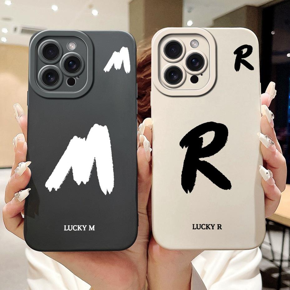 New Fashion Letter Phone Case For iPhone 15 Pro Max 15Pro Soft Silicone Shockproof Cases For iPhone15 15ProMax Covers Bumpers