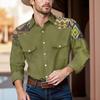 Men'S Fashionable Lapel And Shoulder Length Long Sleeved Casual Top