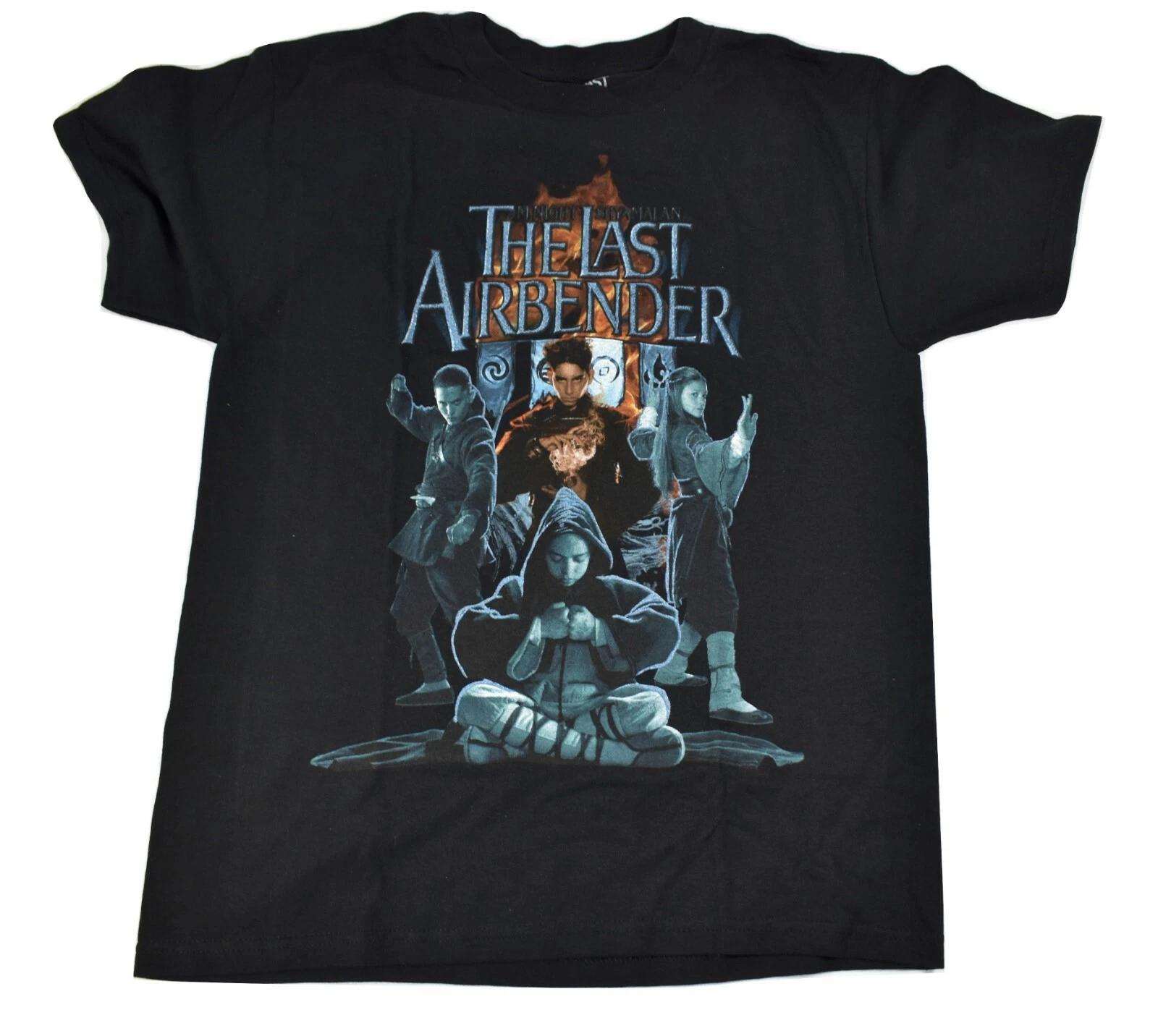 

M Night Shyamalan The Last Airbender Movie Youth Boys Black Shirt New 2XL(18) XL