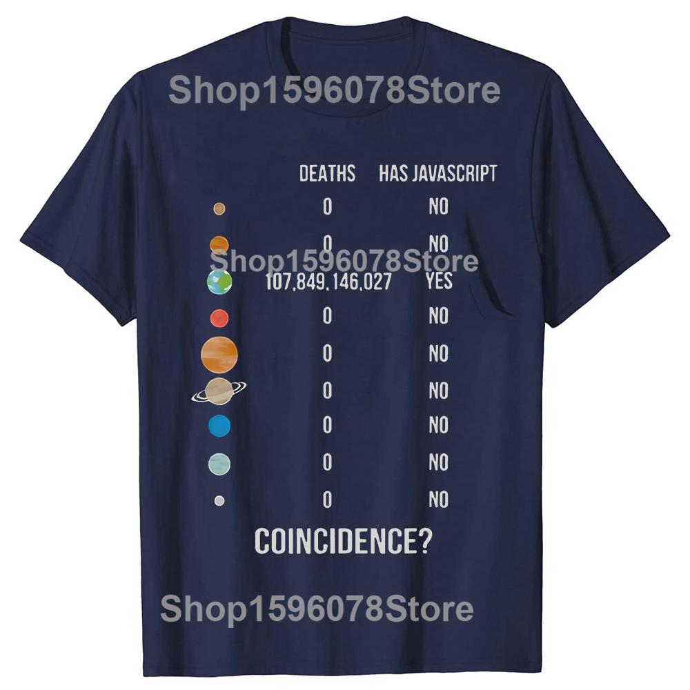 Good Funny Javascript Graphic T Shirts Unisex Women Pure Cotton Humor Streetwear Tee Shirt Short Sleeve Unisex Loose Clothing S