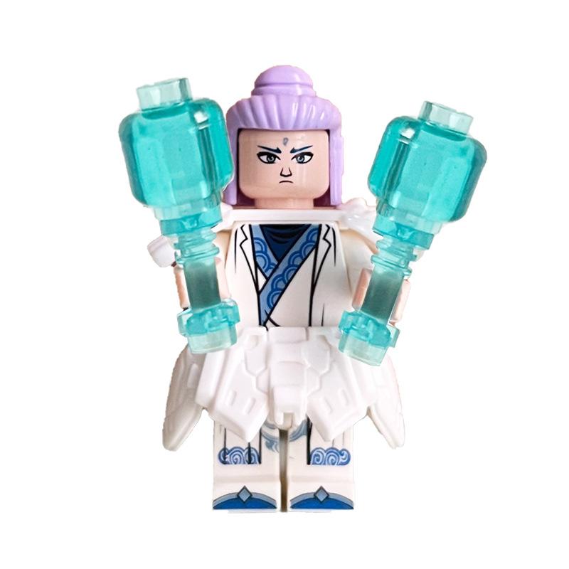Ninja Warrior Superhero Doll With Weapon Single Building Block Assembly Toy
