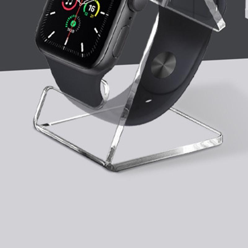 Premium Clear Watch Holder with Tilted Display Angle for Jewelry Photography Acrylic Watch Display Stand