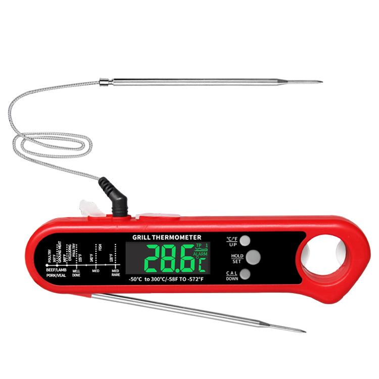 Dual Probe Folding BBQ & Oven Thermometer