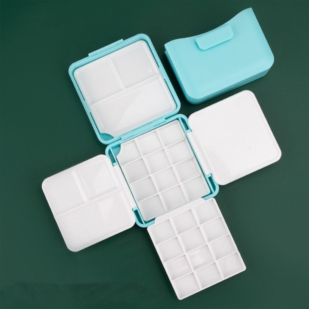 Portable Watercolor Paint Palette Subpackage Design 12/24 Grids Palette  Studio Use