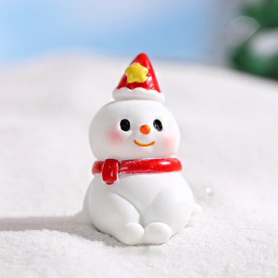 Nützliche Weihnachtsfigur aus Kunstharz, stilvolle, feine Verarbeitung, Sammlerstück