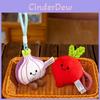 Porte-clés Peluche Légume à Poil Court Doux Pour Enfants et Collectionneurs