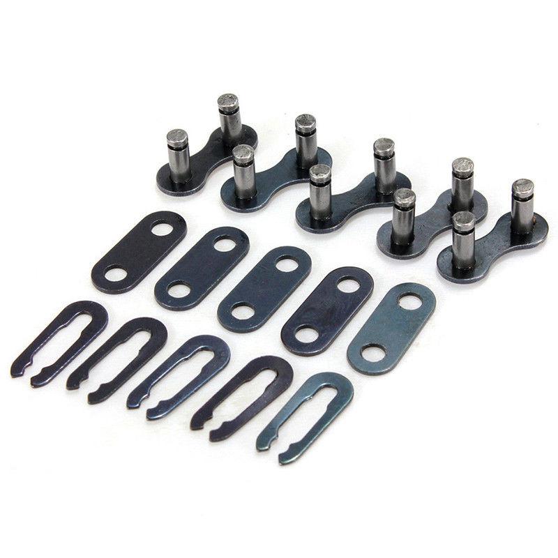 Steel Chain Joint Links 1/2 X 1/8 Black Replacement