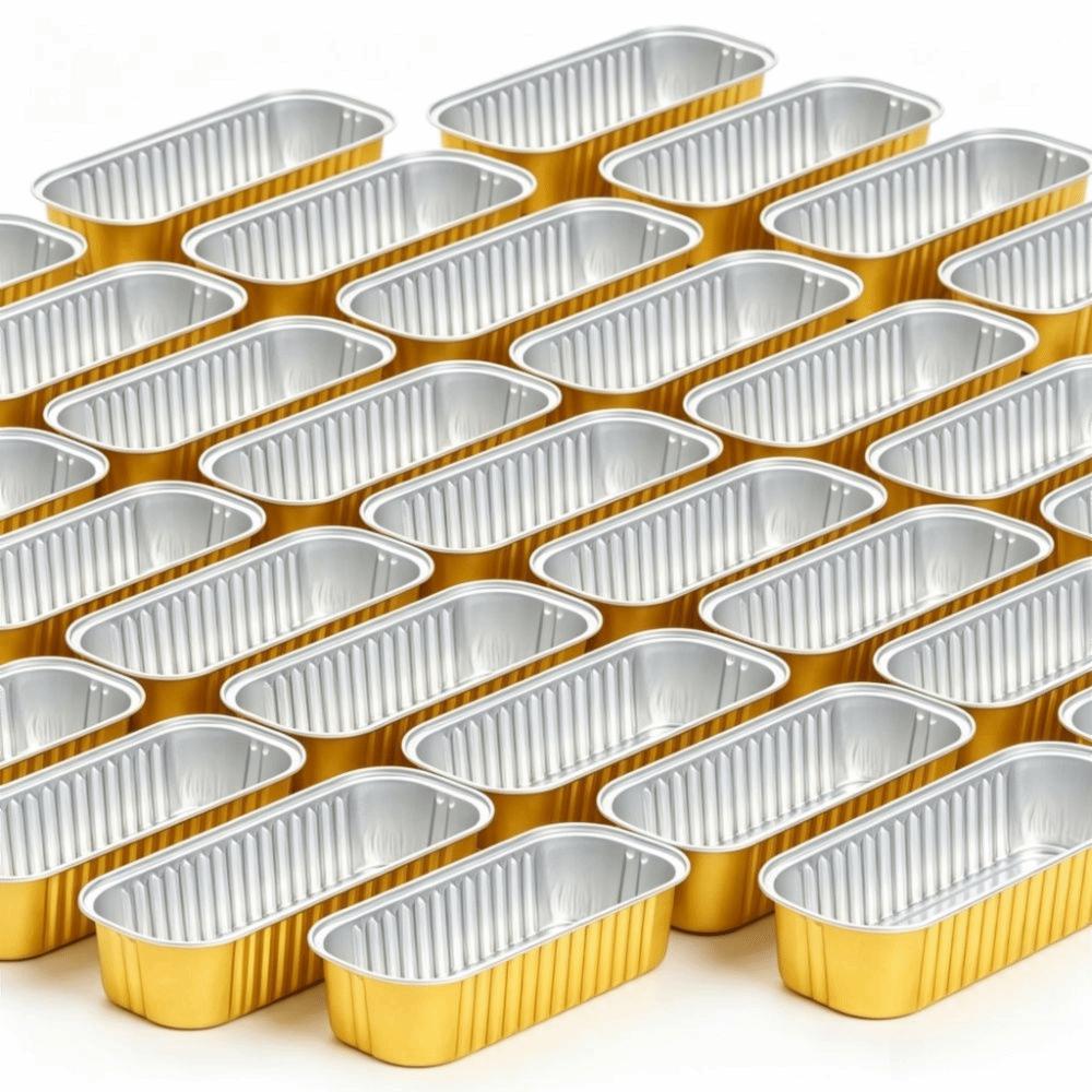 30pcs High Temperature Resistant Baking Pans Non-Stick Mini Loaf Pans  Oven Grill Air Fryer