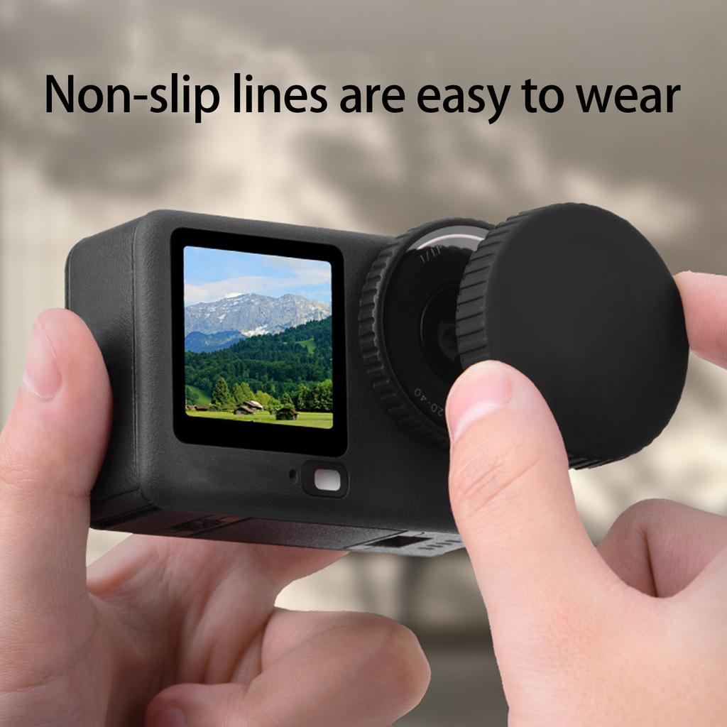 Compactly Silicone Cover for Action 6 Camera Lens Cap Precise Fit Case Keeps Lens Safe from Damage Easy to Carry
