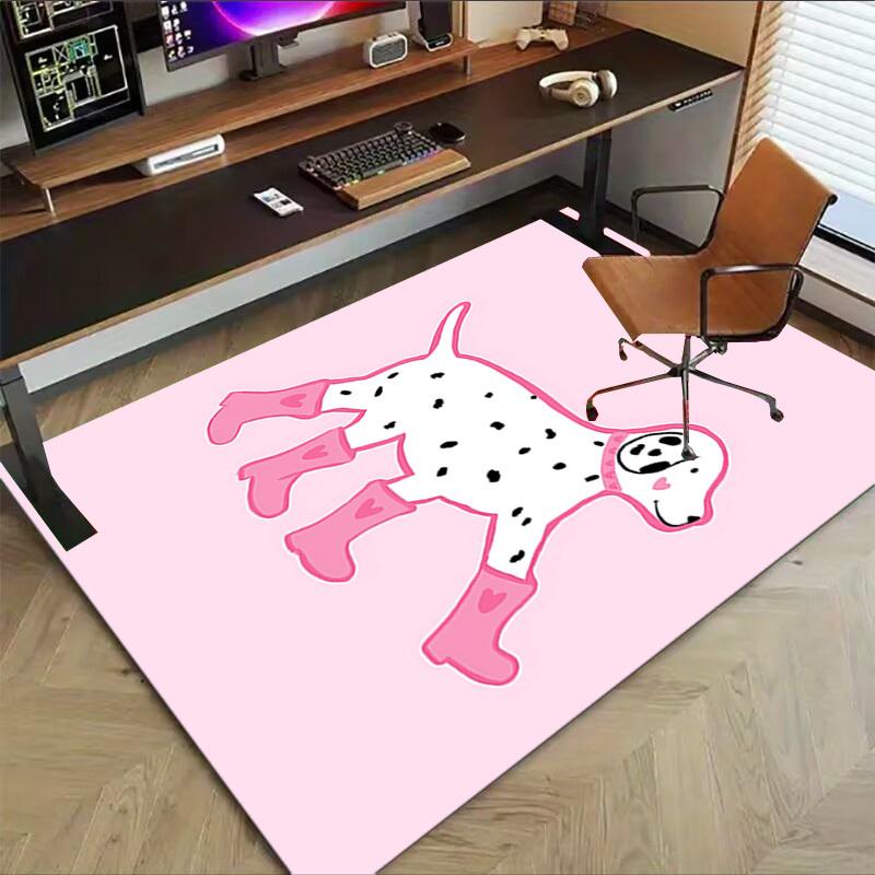 1PC Dalmatian Rainboots Anti-slip Carpet, Suitable for Office, Bedroomand Playrooms. It Can Also Be Used As a Sofa Footrest cover-W28