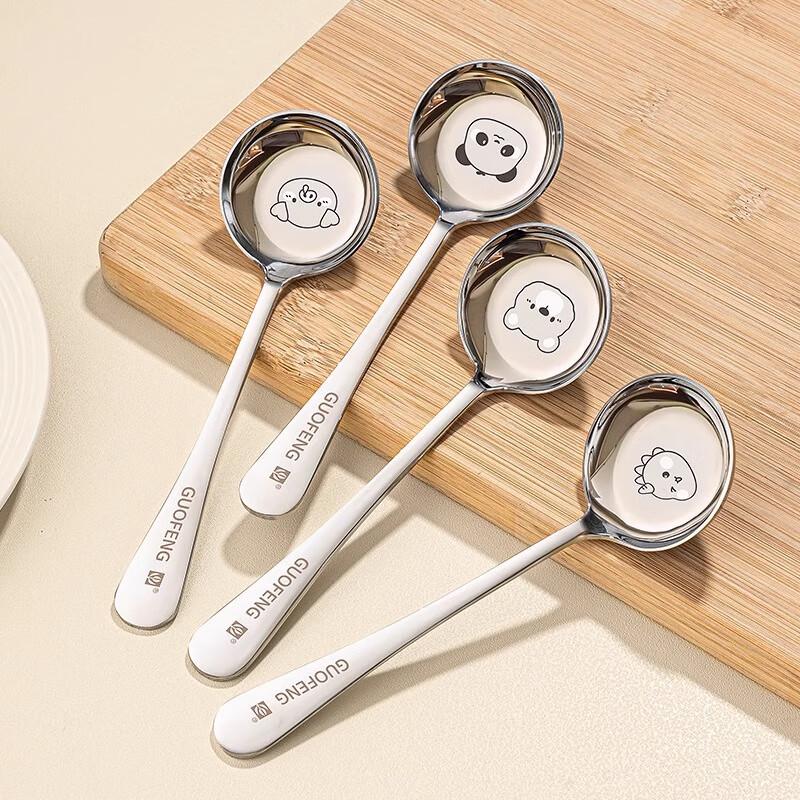 Китайские ложки из нержавеющей стали 316 с длинной ручкой (3-Pack)