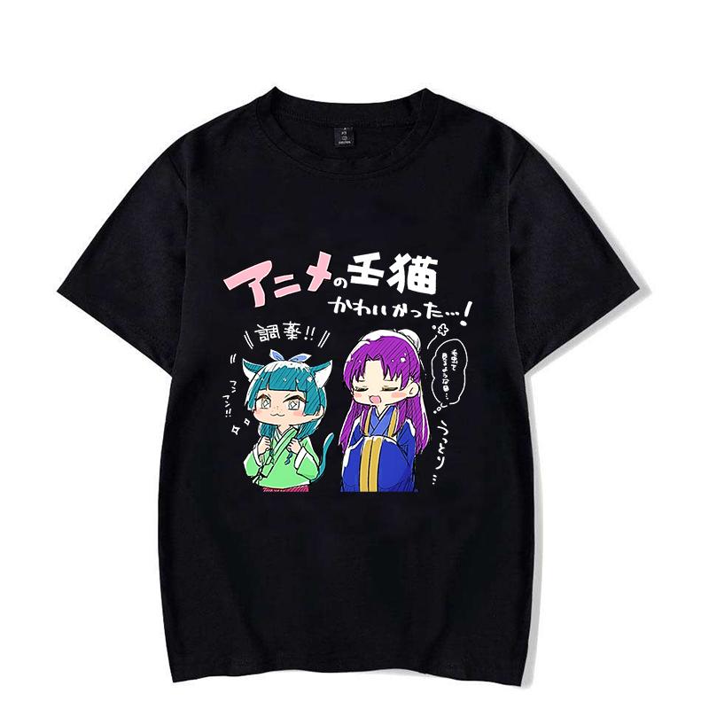 New The Apothecary Diaries Print Short Sleeve Casual T-shirt Summer Fashion Anime Harajuku Short Sleeve Women's Men's Top