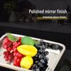 304 Stainless Steel Rectangular Buffet Serving Tray