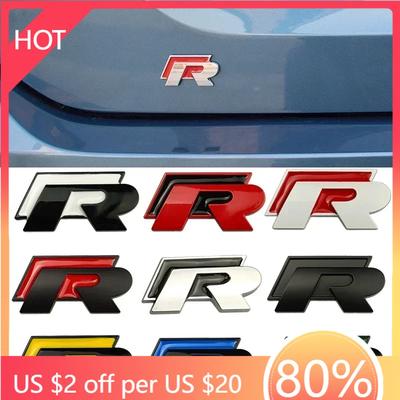 Golf 3 4 MK3 MK4 2026 Hot For VW VOLKSWAGEN for Volkswagen VW Metal Car Grille Emblem Rear Trunk Badge Stickers R Rline Polo Gol