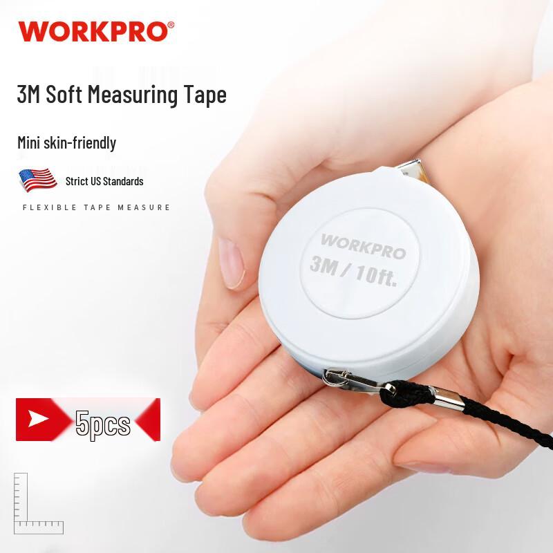 WORKPRO 3-метровая мини-рулетка с выдвижной лентой