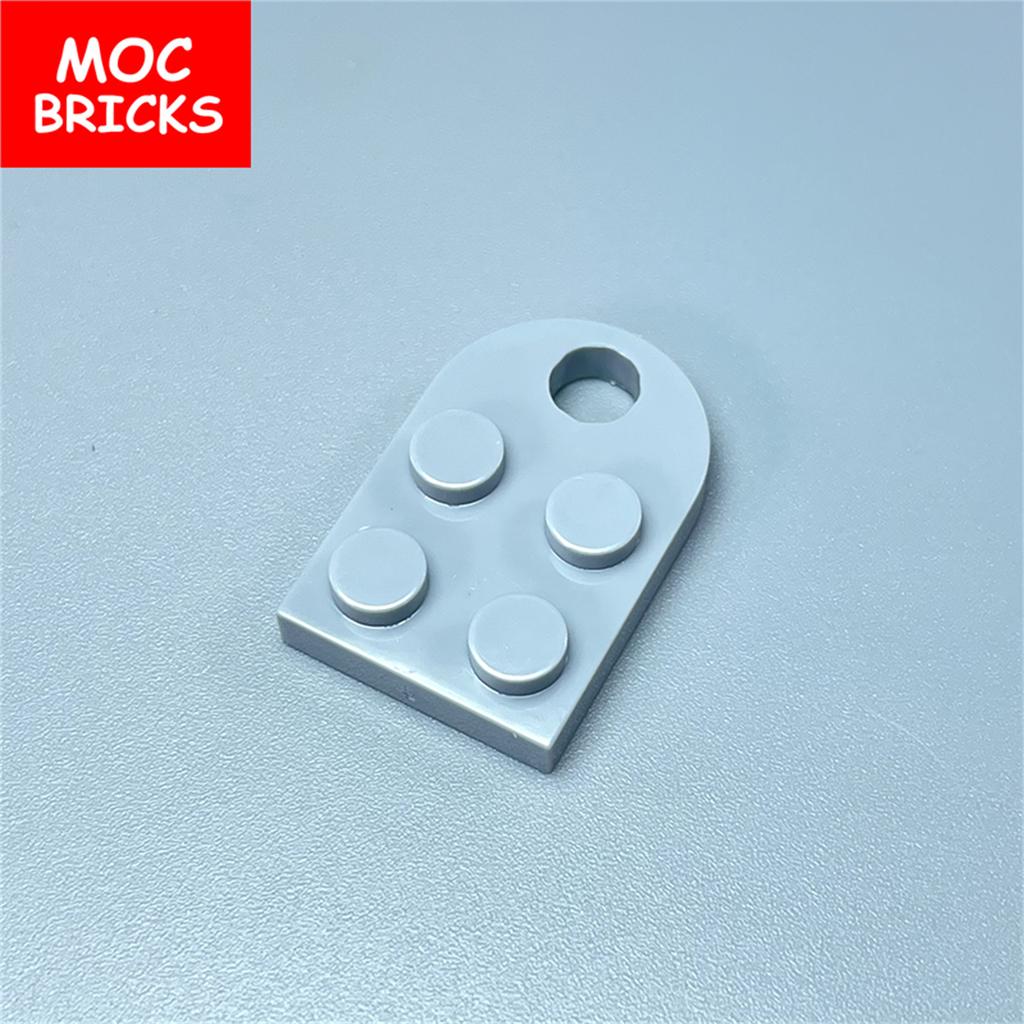 Non-Toxic 100Pcs Moc Bricks Plate 2X3 Modified With Hole 3176 Coupling Assemble Particles Model Educational Toy Gift For Children