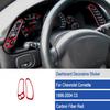 Red Carbon Fiber Car Dashboard Sid Button Cover For Chevrolet Corvette C5 98-04